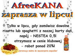 Promocja w AfreeKANIE