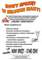 NOWY SPRZĘT W SIŁOWNI KANY! NOWY SPRZĘT W SIŁOWNI KANY!