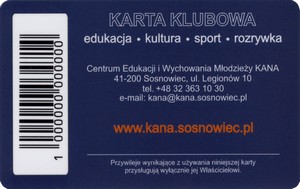 Karta Klubowa KANY Karta Klubowa KANY